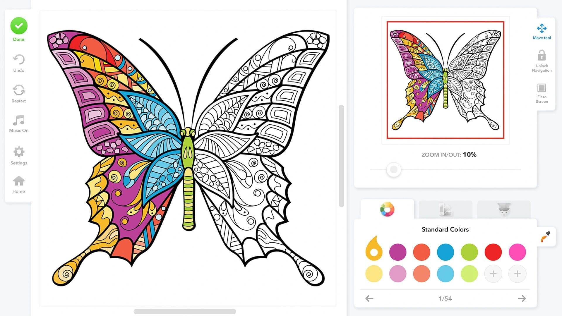 Coloring Book for Adults screenshot 2