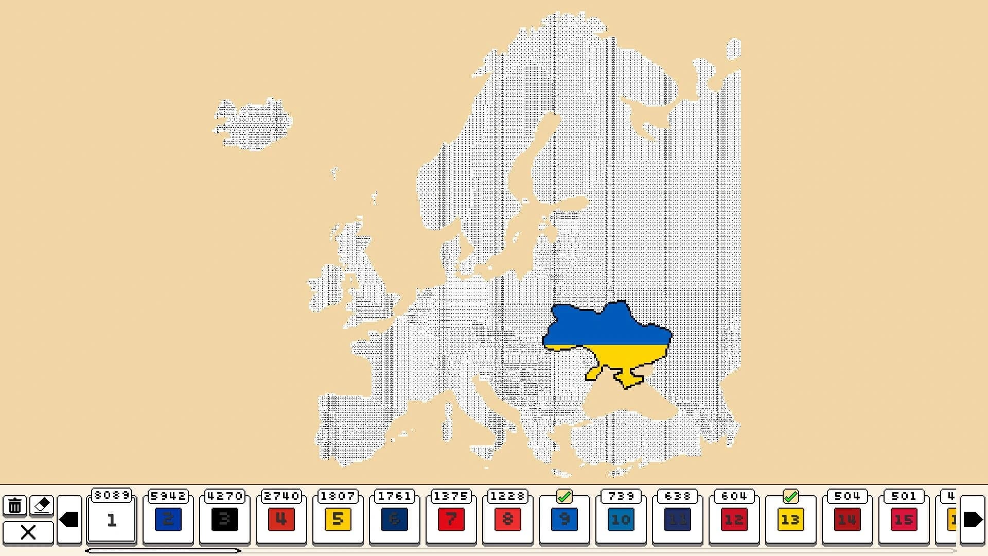 Coloring Pixels: Flag 2 Pack screenshot 3