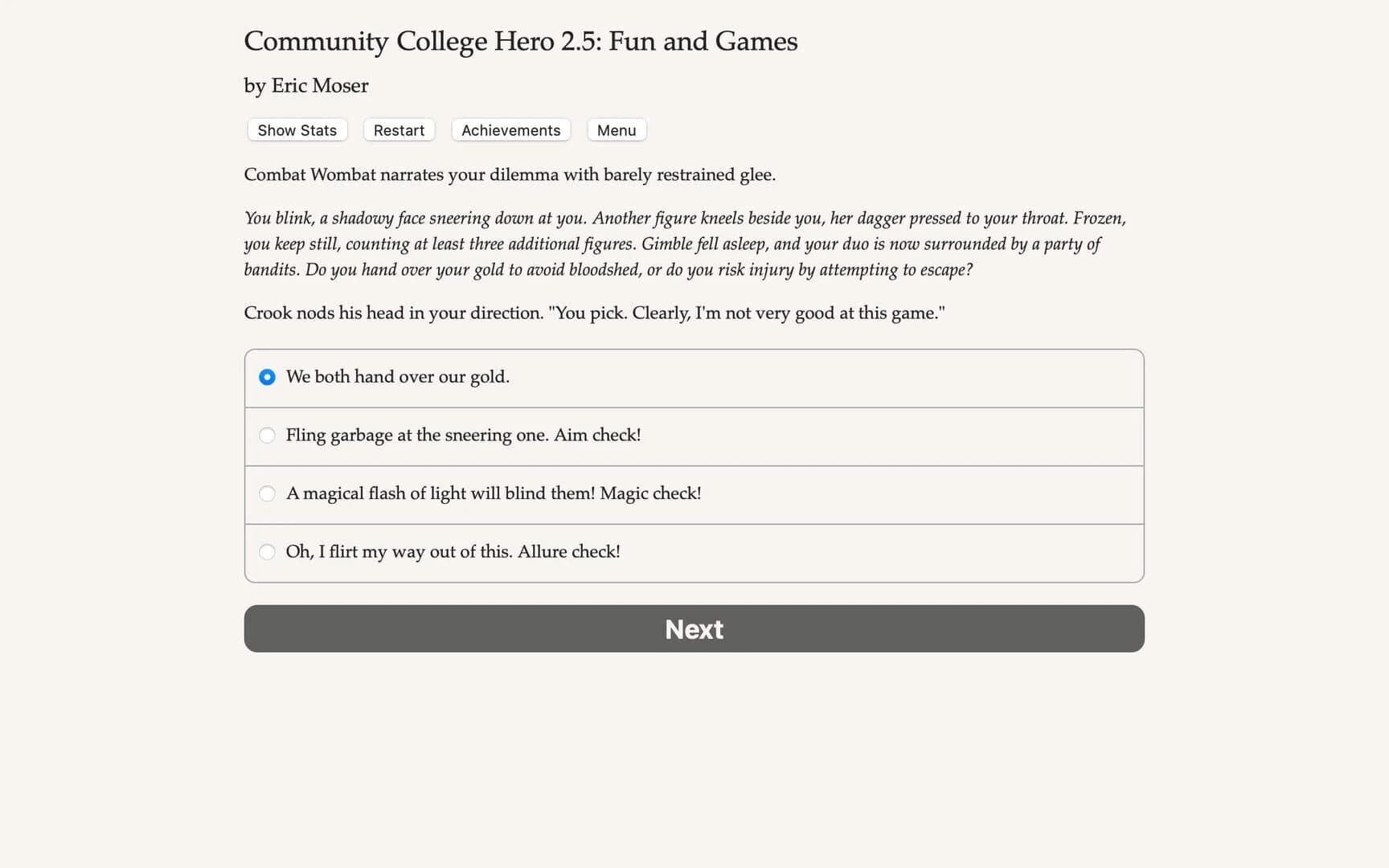 Community College Hero: Fun and Games screenshot 1