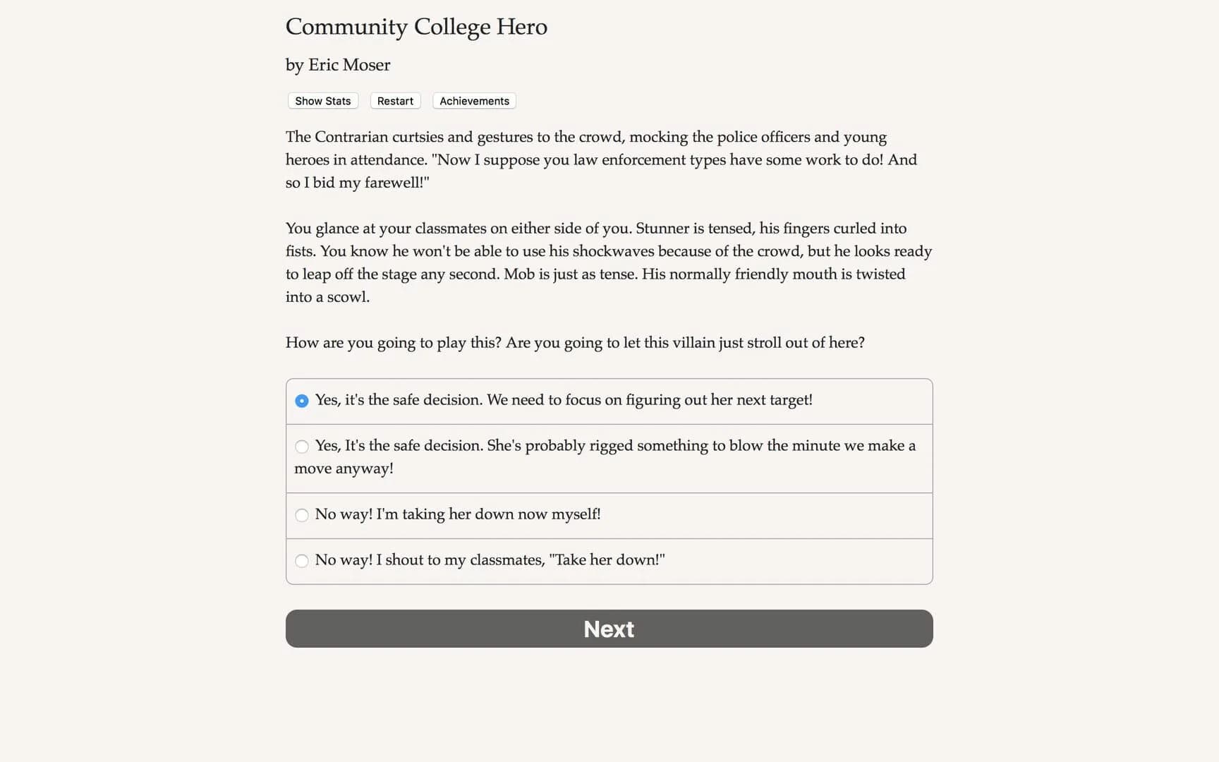 Community College Hero: Trial by Fire screenshot 1