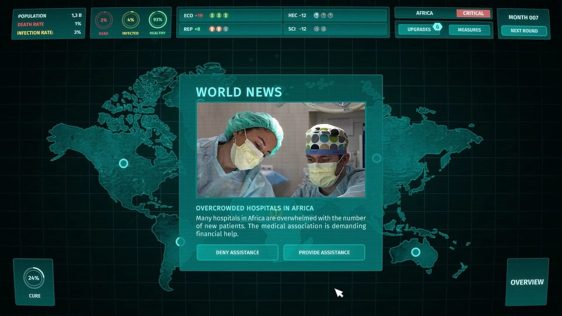 Corona Simulator screenshot 2