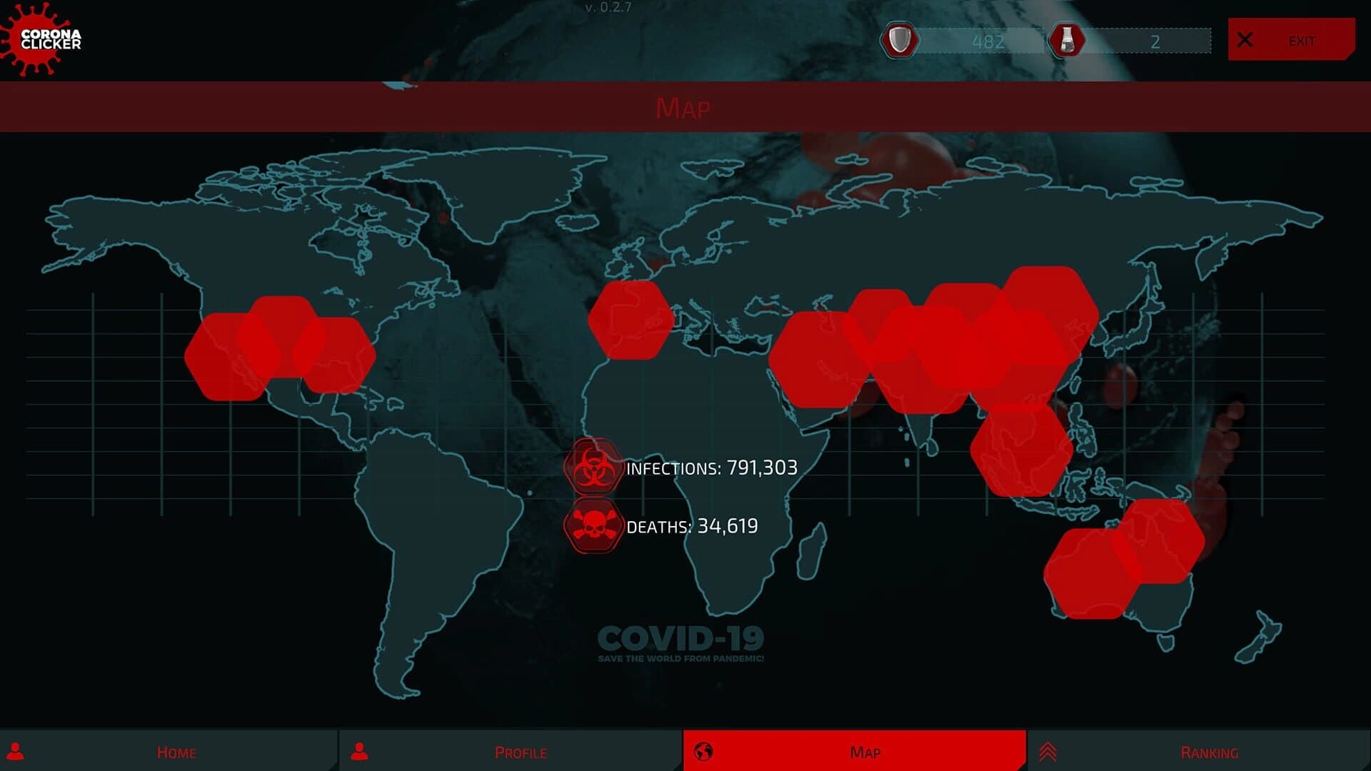 Covid-19: Corona Clicker screenshot 2