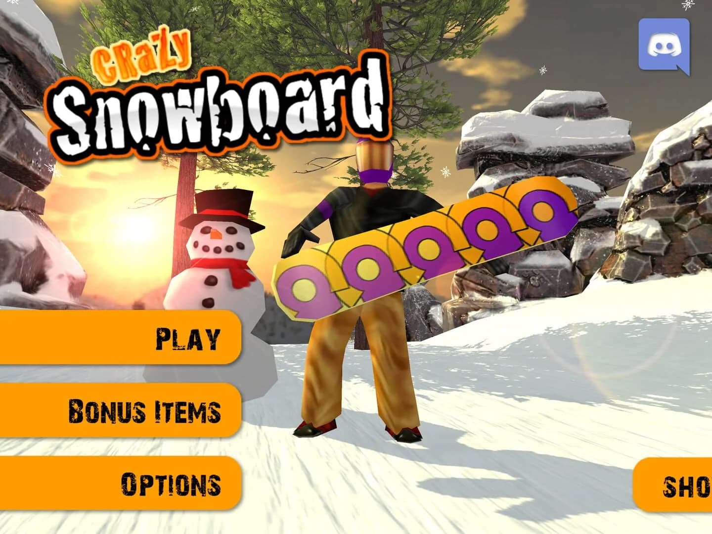 Crazy Snowboard screenshot 1