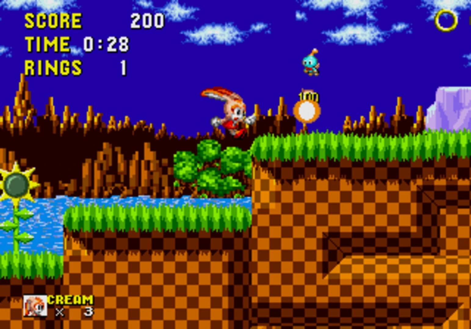 Cream and Cheese in Sonic the Hedgehog screenshot 1