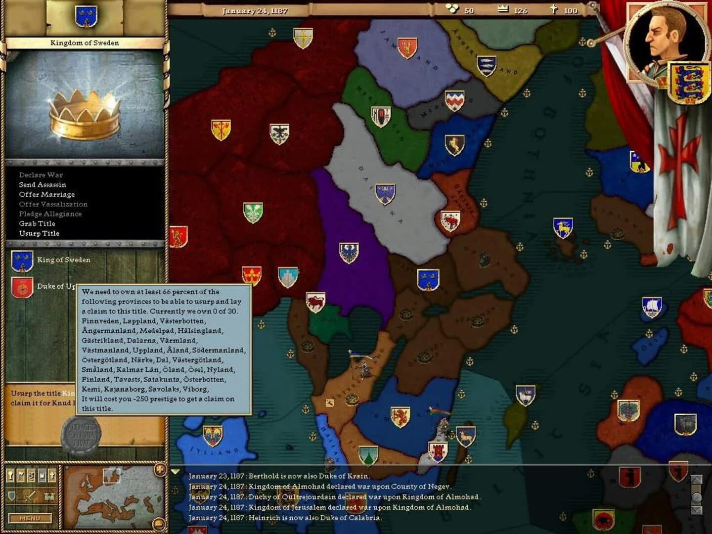 Crusader Kings screenshot 3