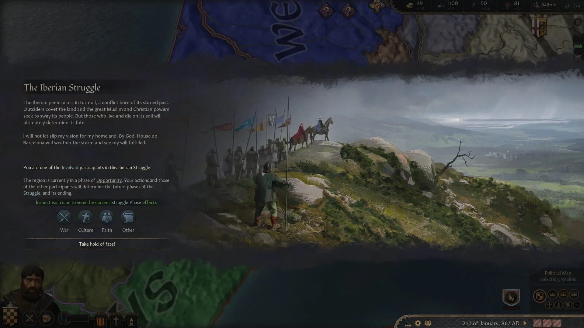 Crusader Kings III: Fate of Iberia screenshot 1