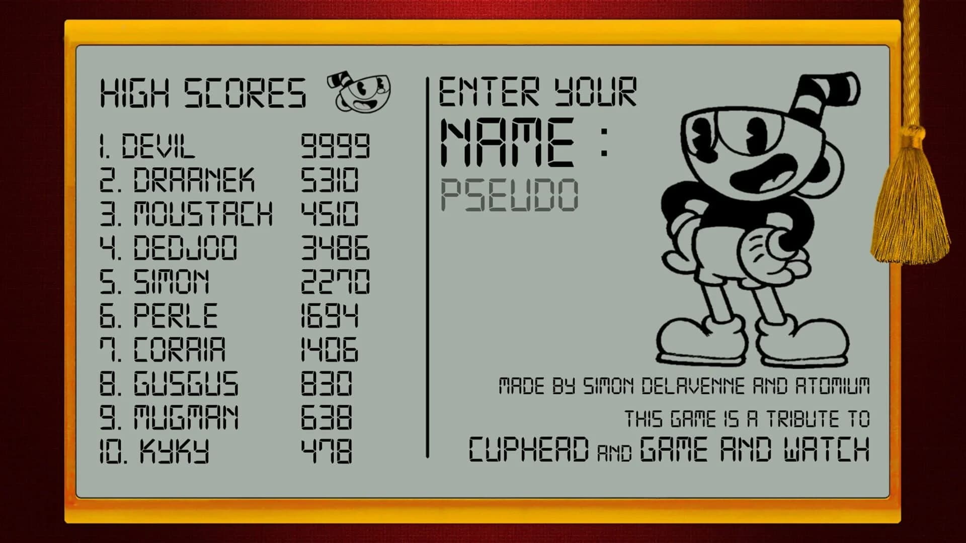 Cuphead: Game and Watch Edition screenshot 3