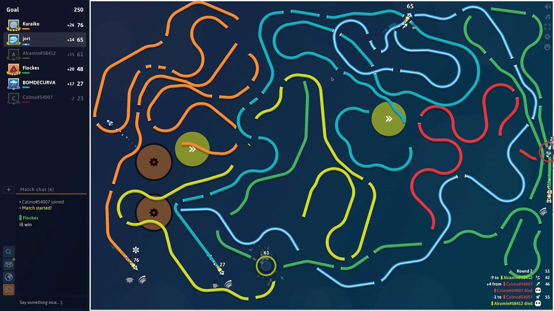 Curve Fever screenshot 1