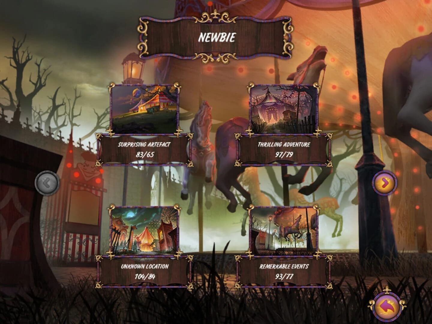 Dark Solitaire: Mystical Circus screenshot 2
