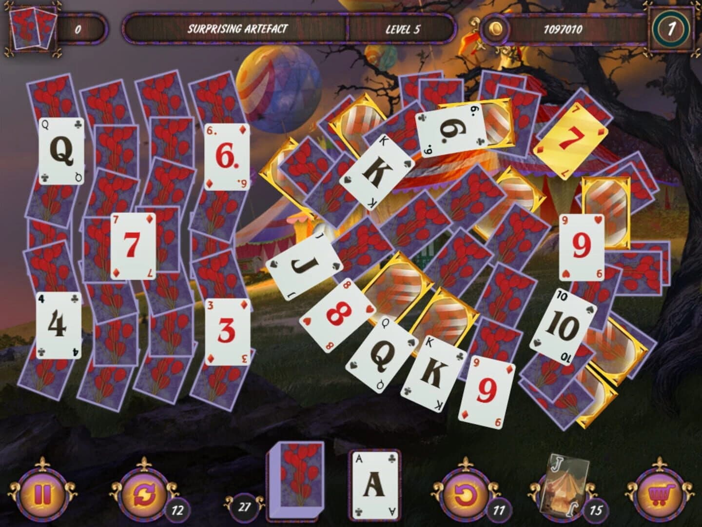 Dark Solitaire: Mystical Circus screenshot 4