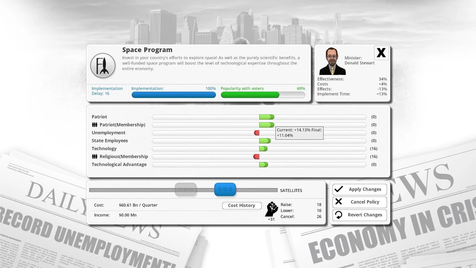 Democracy 3 screenshot 5