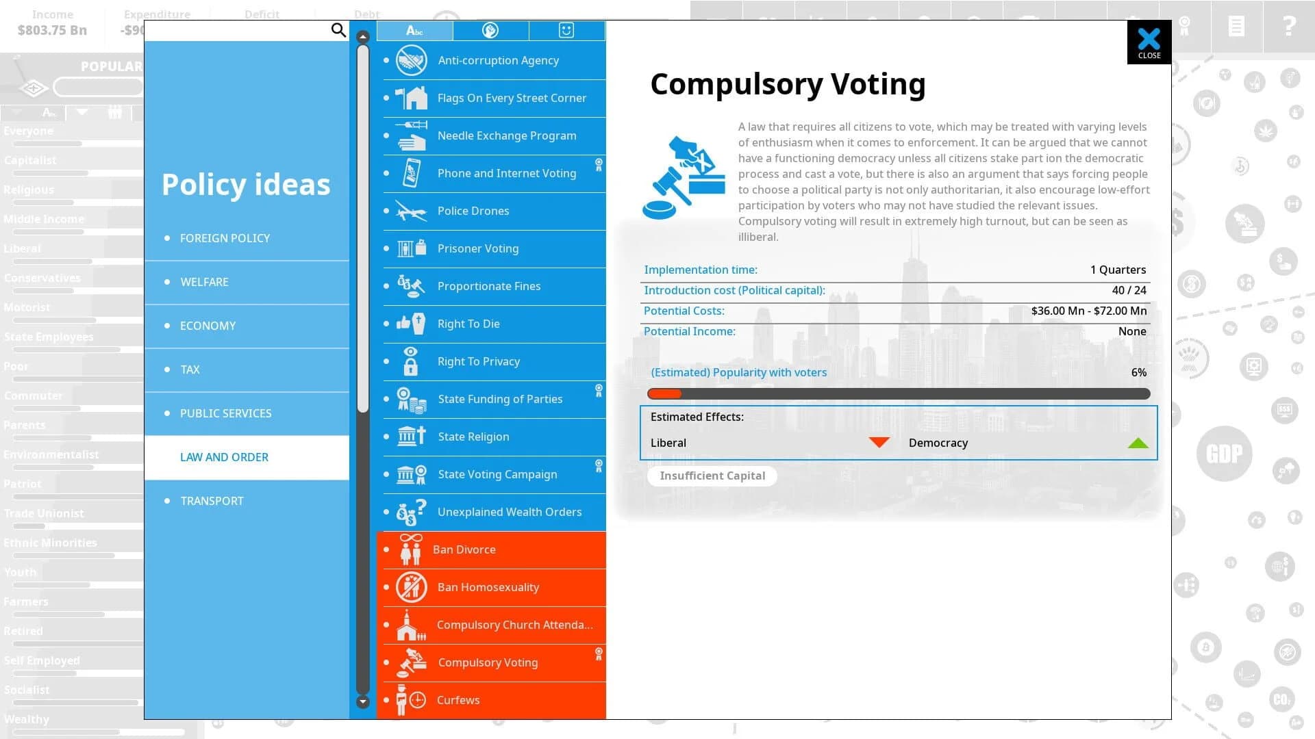 Democracy 4: Voting Systems screenshot 5
