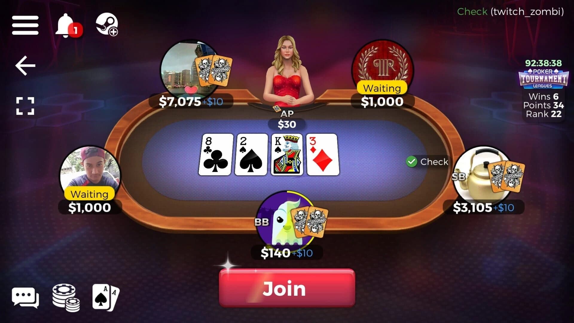 Downtown Casino: Texas Hold'em Poker screenshot 2