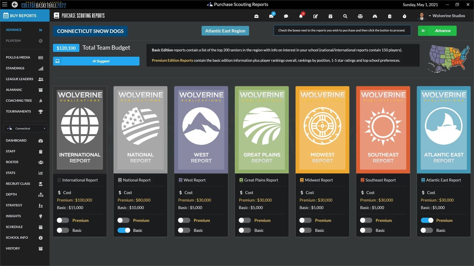 Draft Day Sports: College Basketball 2022 screenshot 2