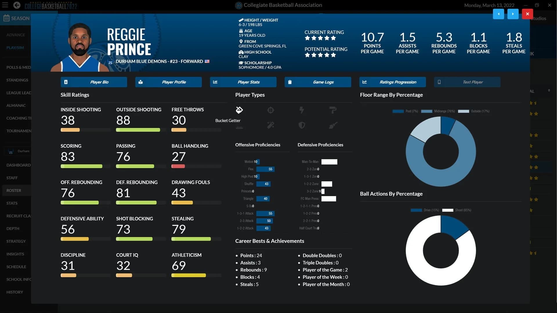 Draft Day Sports: College Basketball 2022 screenshot 5