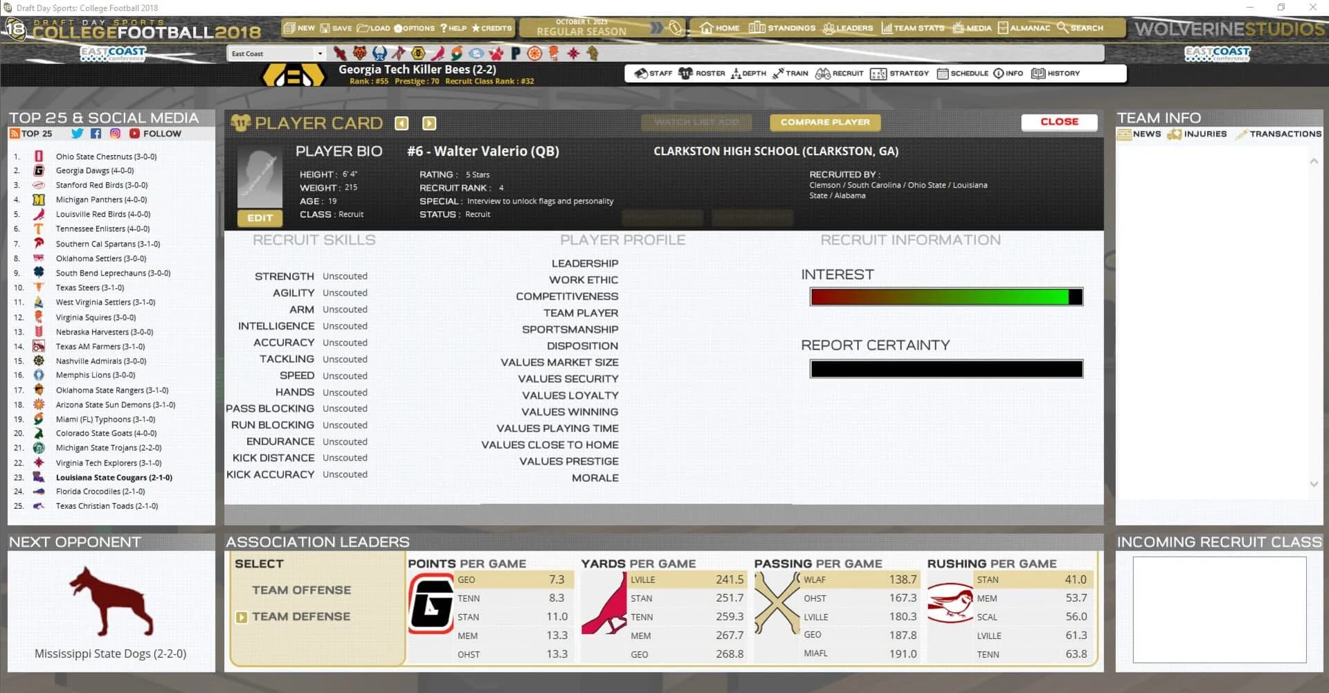 Draft Day Sports: College Football 2018 screenshot 4