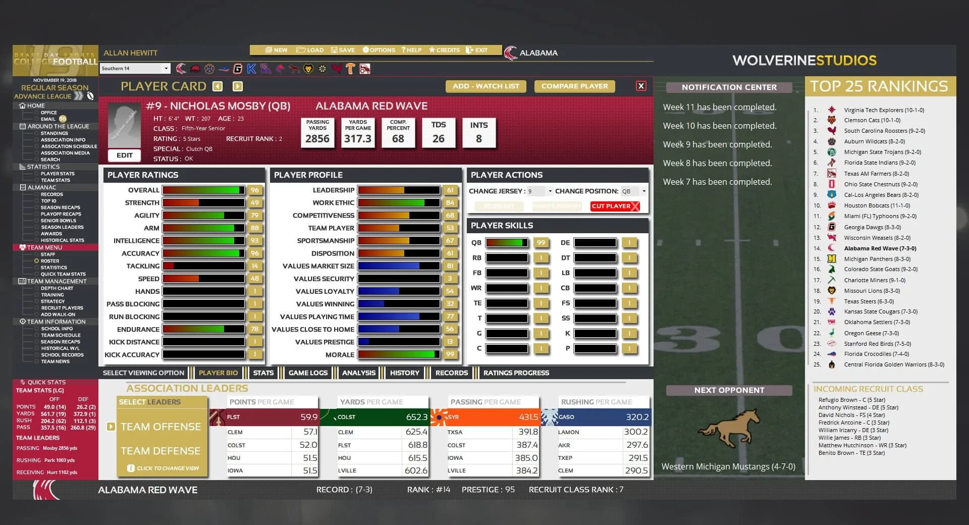 Draft Day Sports: College Football 2019 screenshot 3