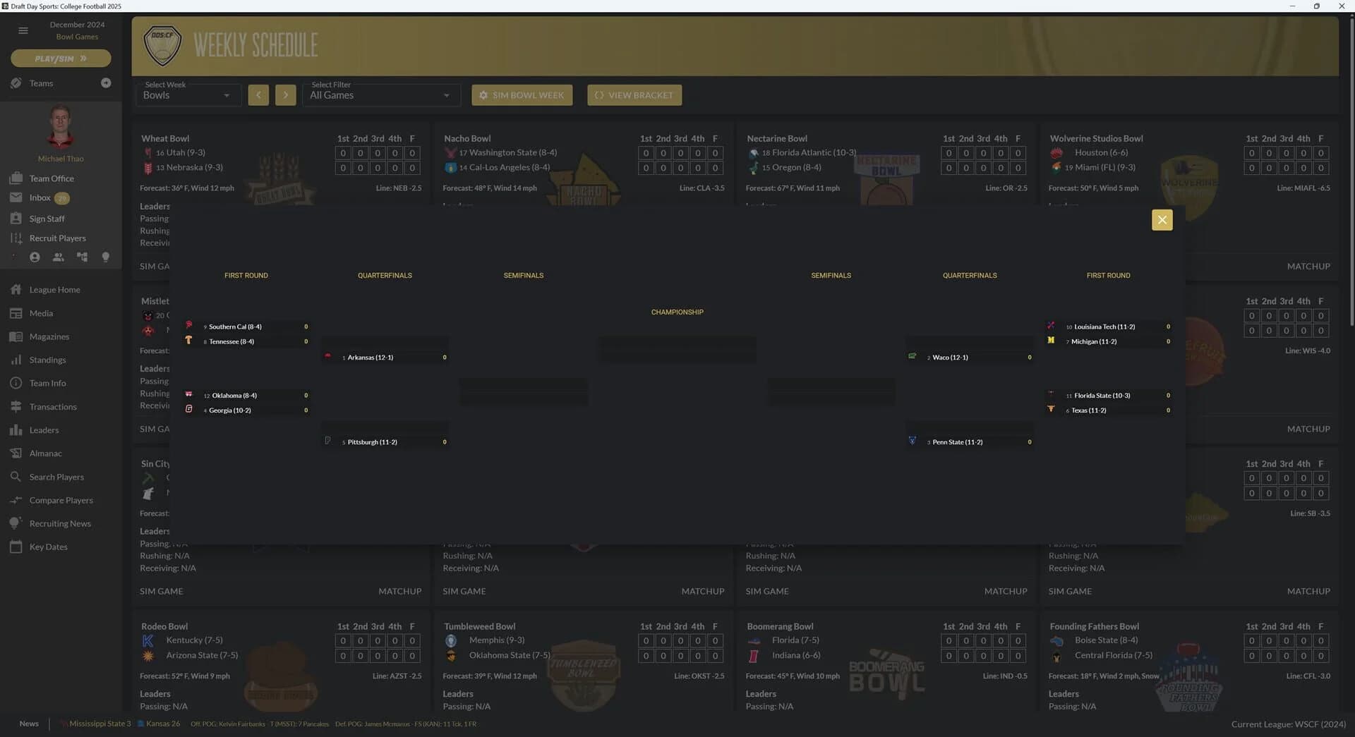 Draft Day Sports: College Football 2025 screenshot 4