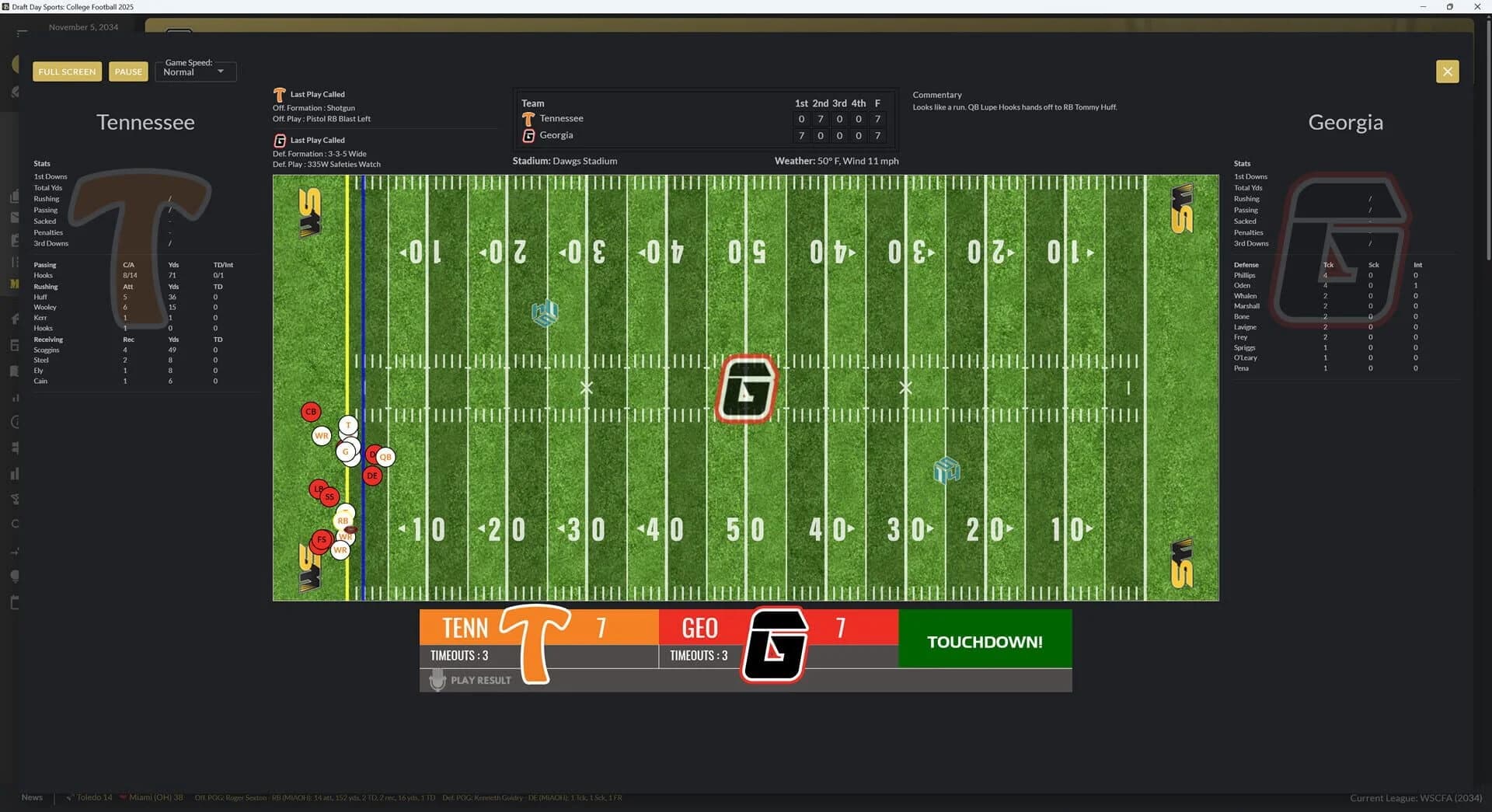 Draft Day Sports: College Football 2025 screenshot 3