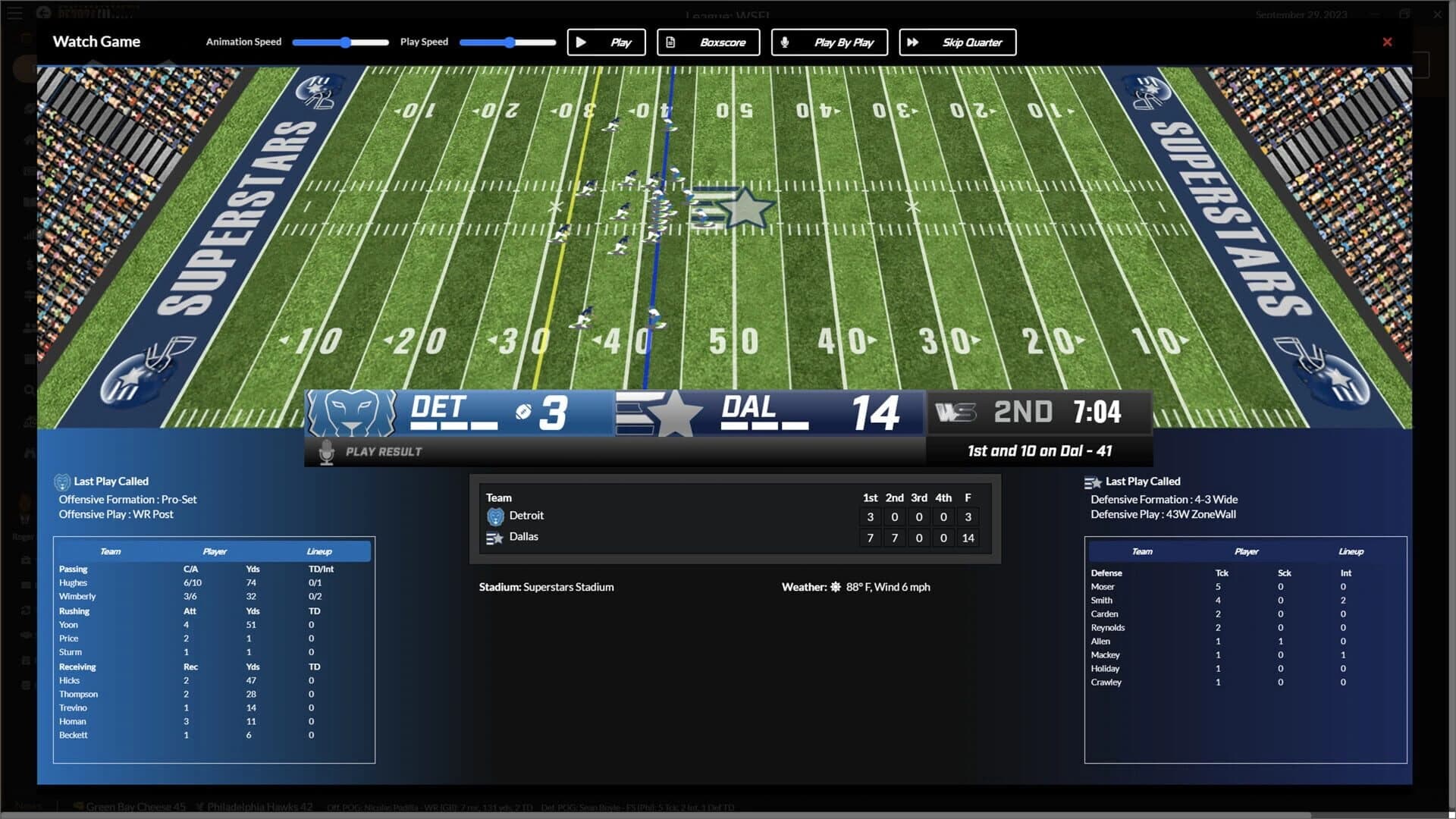 Draft Day Sports: Pro Football 2024 screenshot 1