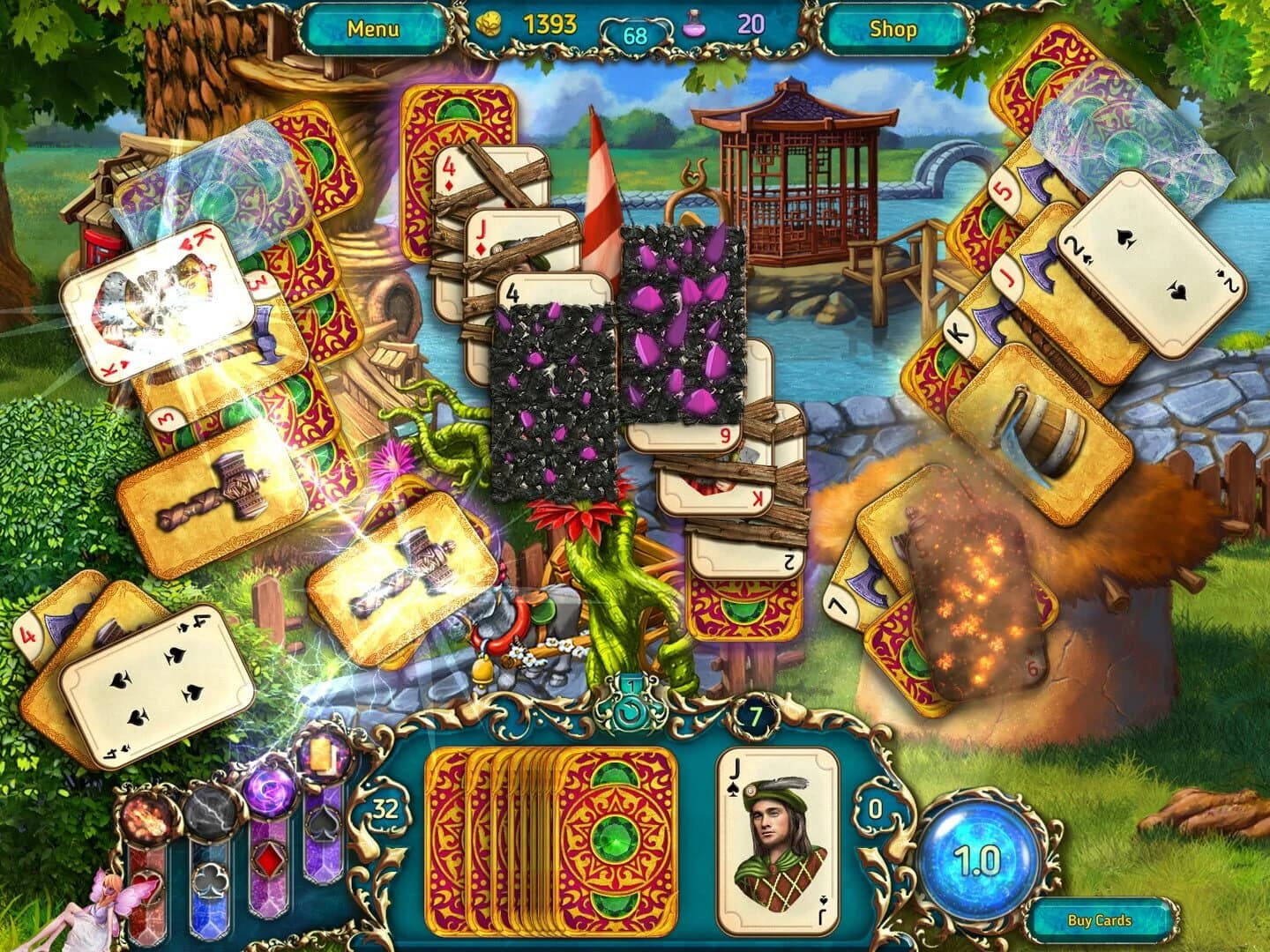Dreamland Solitaire: Dragon's Fury screenshot 4