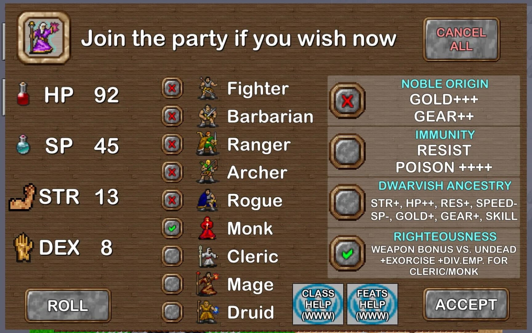 Dungeons of Chaos screenshot 3