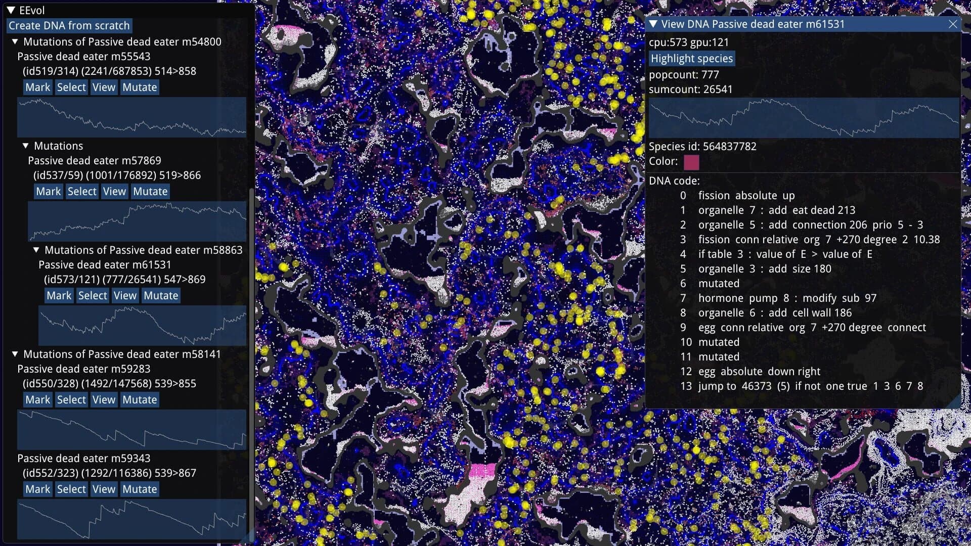 EEvol screenshot 2