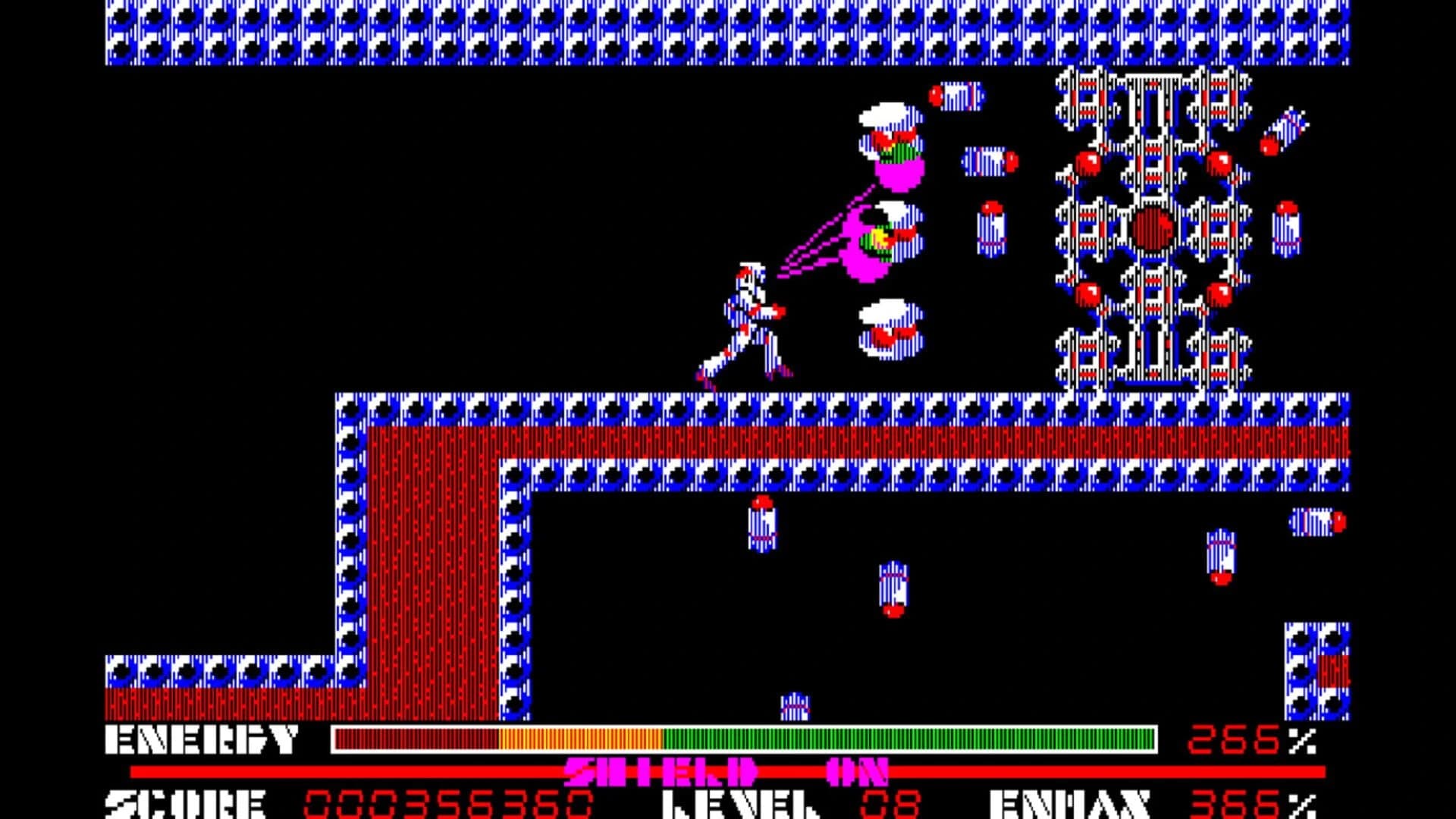 Eggconsole Thexder PC-8801mkIISR screenshot 2