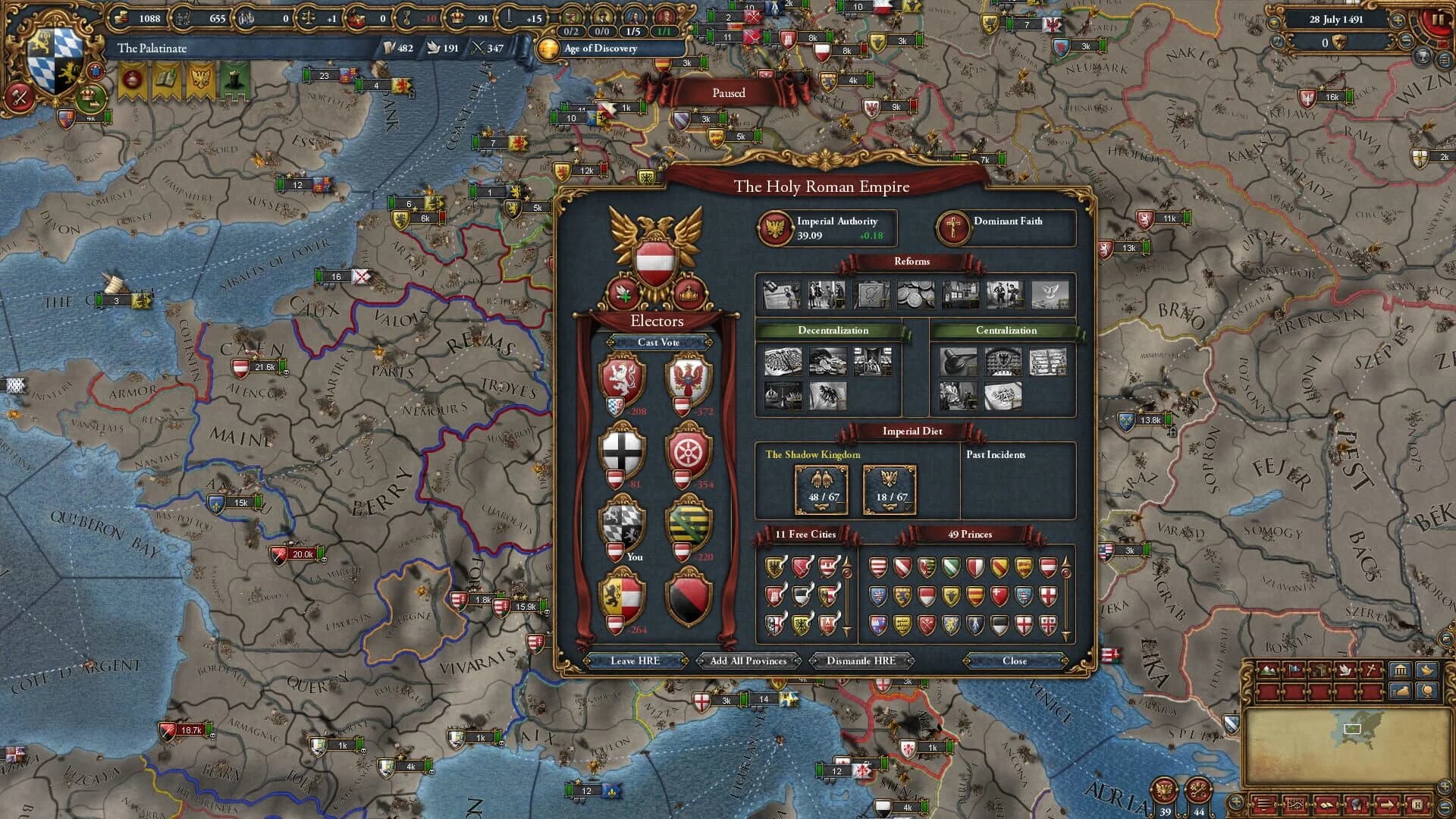 Europa Universalis IV: Emperor screenshot 4