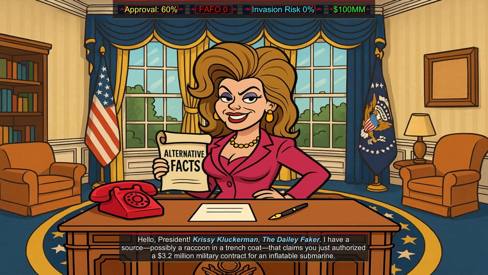 FAFO Executive Order Simulator screenshot 2