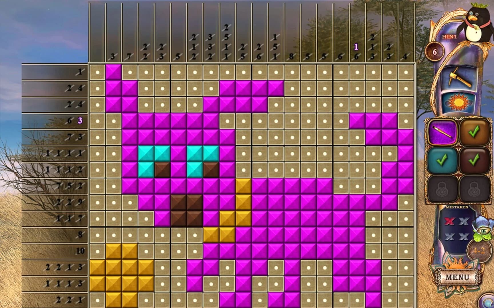 Fantasy Mosaics 20: Castle of Puzzles screenshot 5