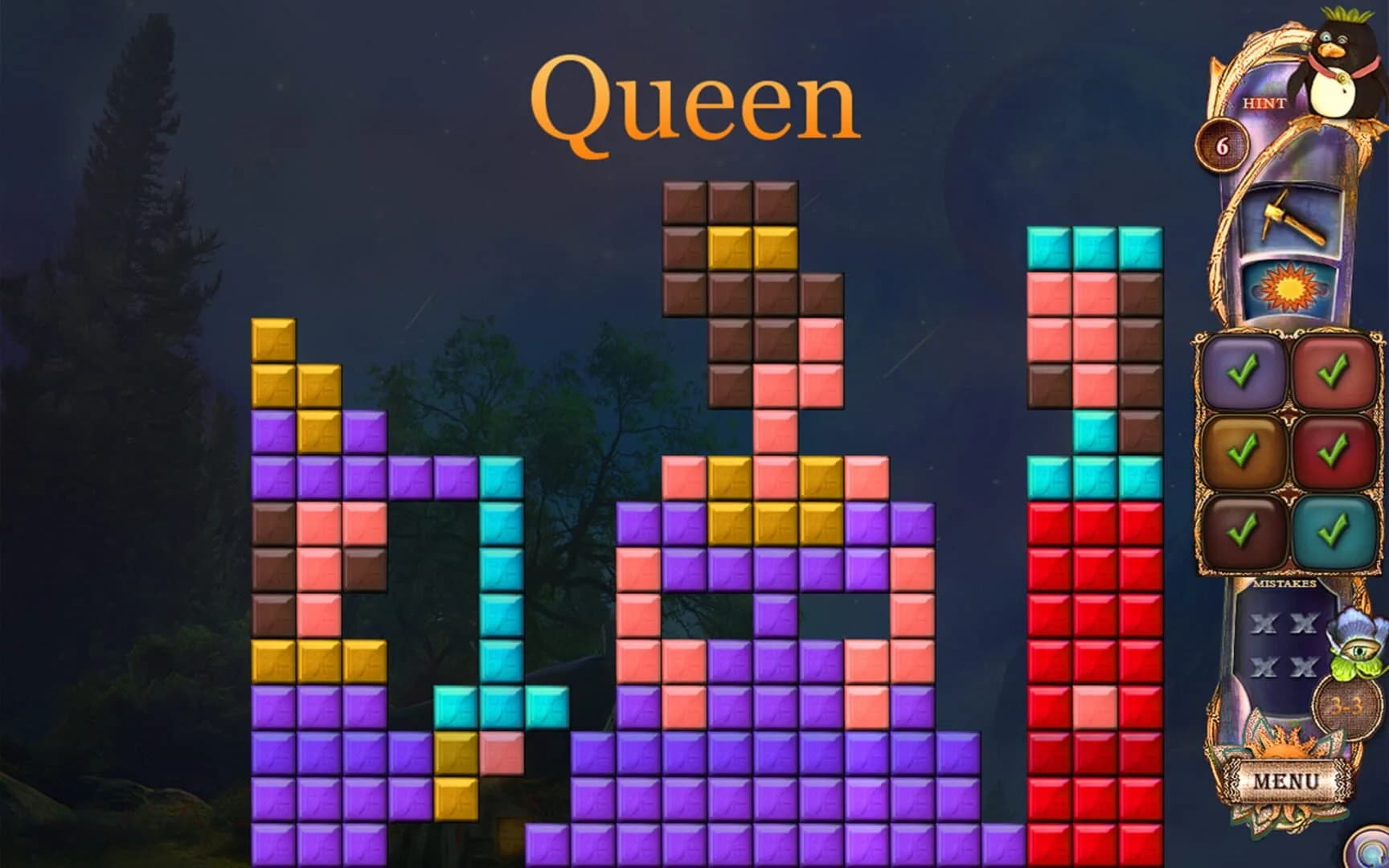 Fantasy Mosaics 20: Castle of Puzzles screenshot 2
