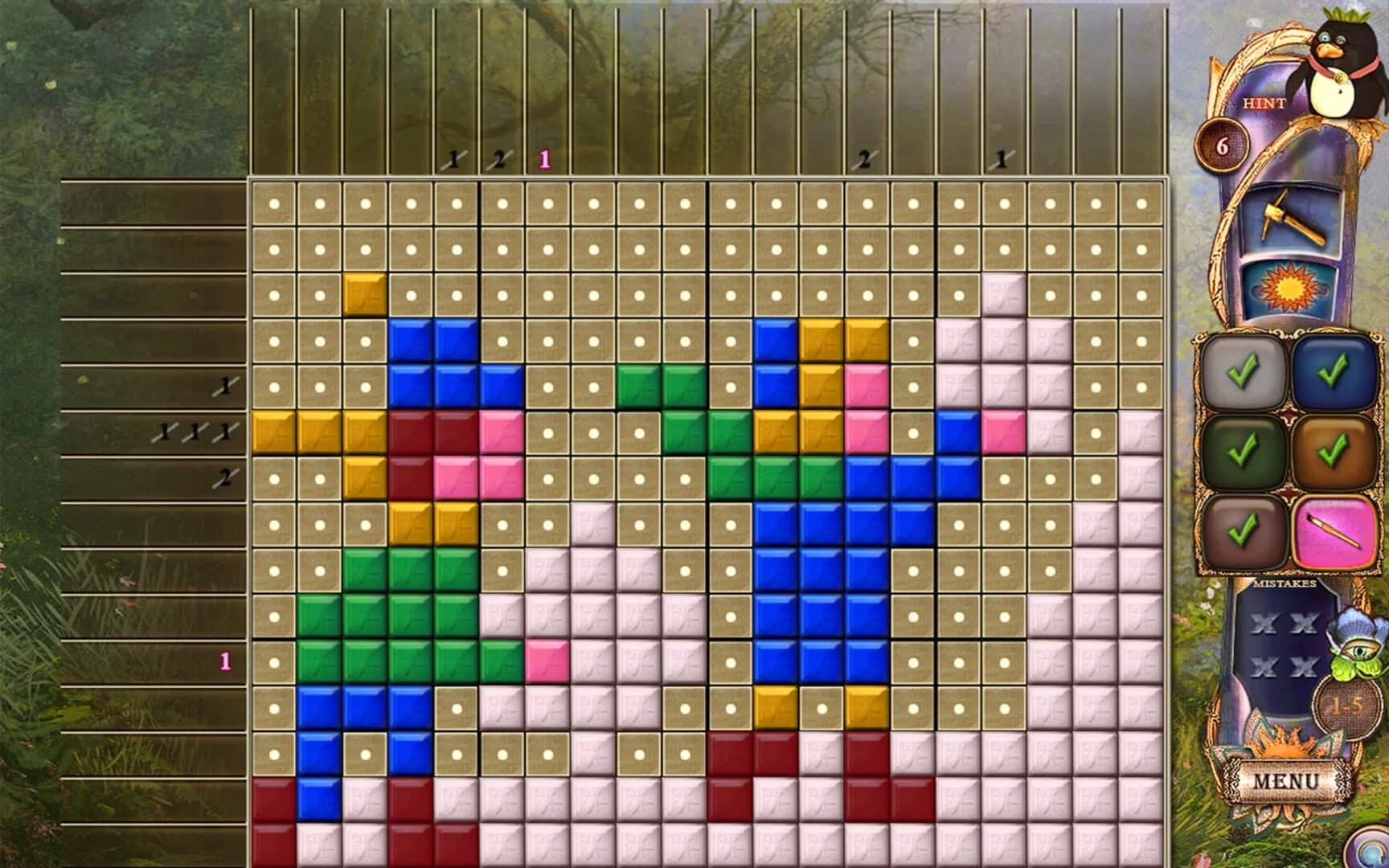 Fantasy Mosaics 20: Castle of Puzzles screenshot 4