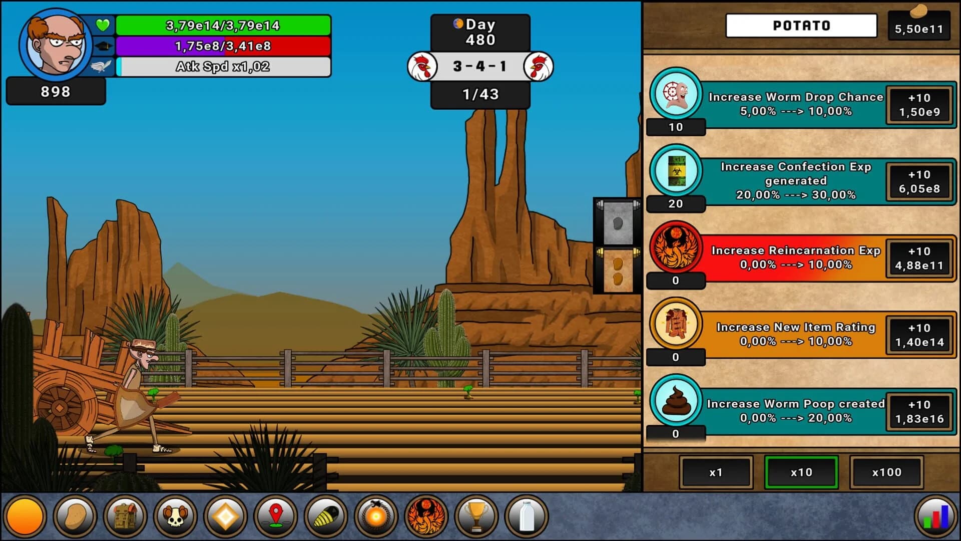 Farmer Against Potatoes Idle screenshot 2