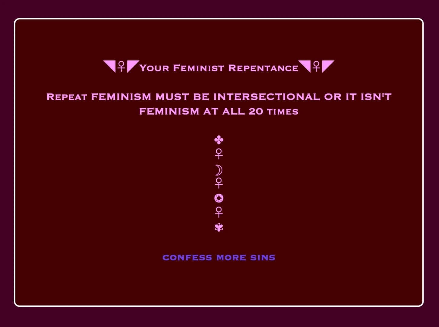 Feminist Confessional screenshot 2
