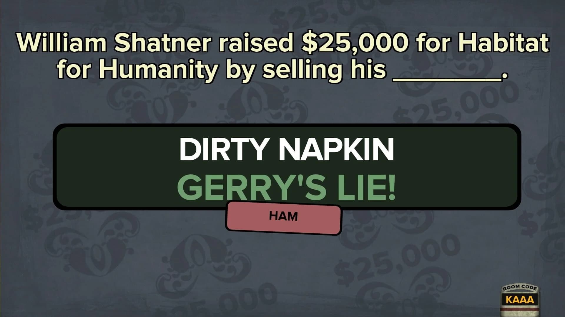 Fibbage screenshot 1