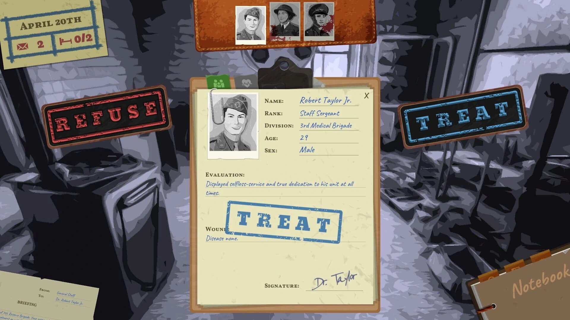 Field Hospital: Dr. Taylor's Story screenshot 1