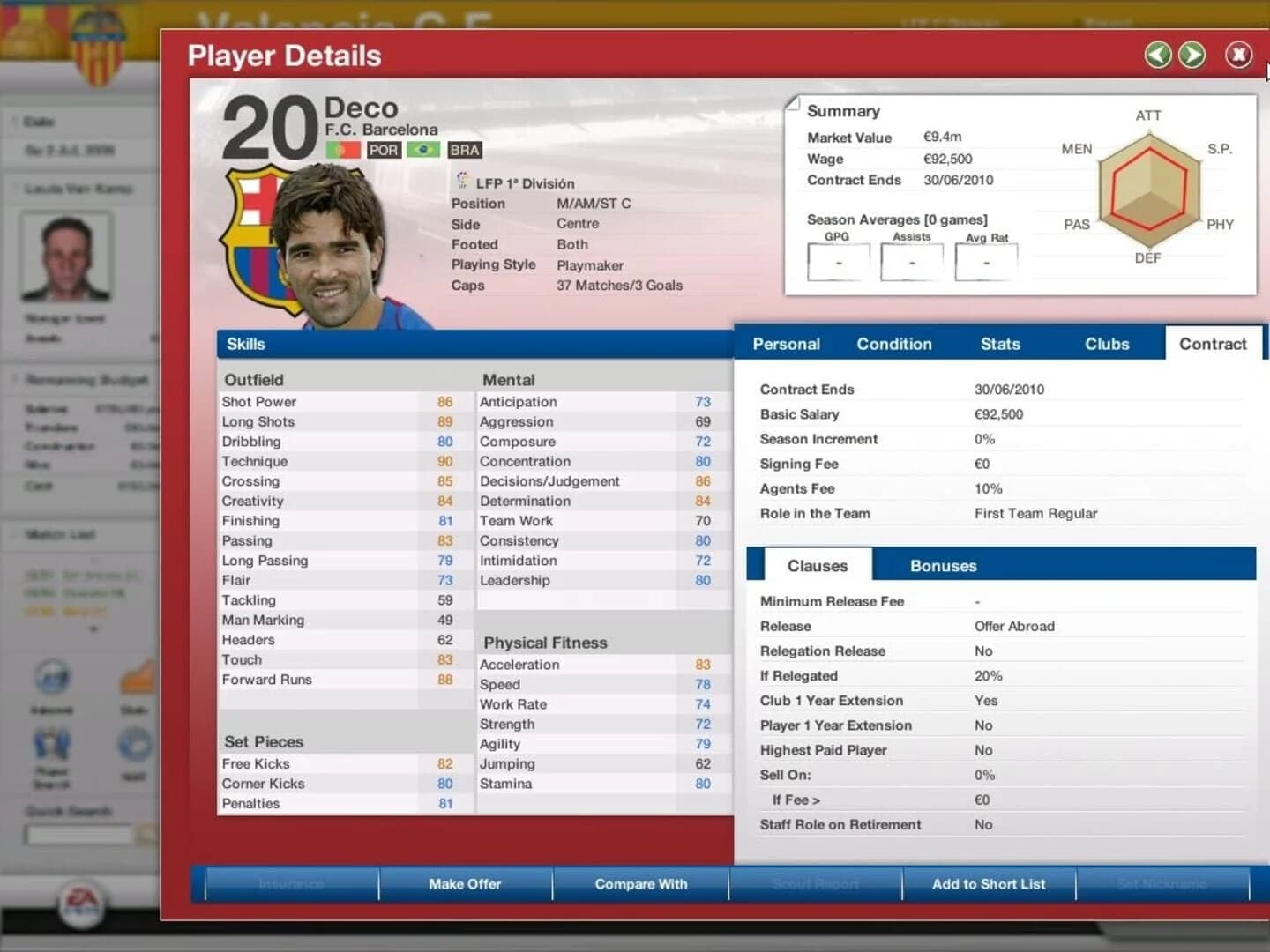 FIFA Manager 07 screenshot 3