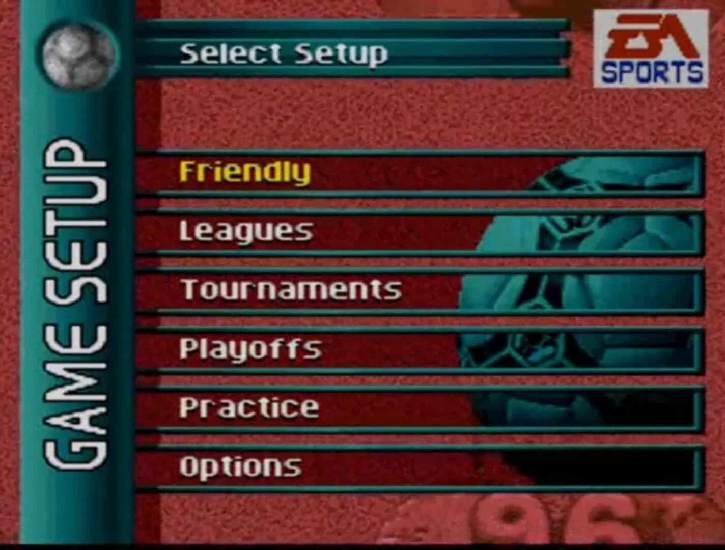 FIFA Soccer 96 screenshot 1
