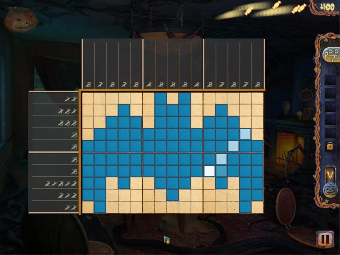 Fill and Cross: Trick or Treat screenshot 1