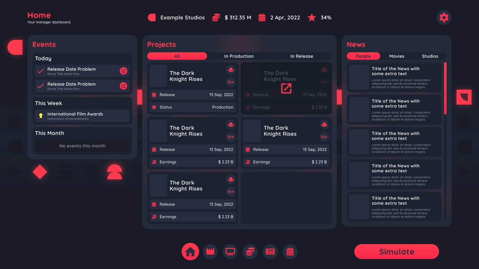 Film Studio Manager screenshot 1