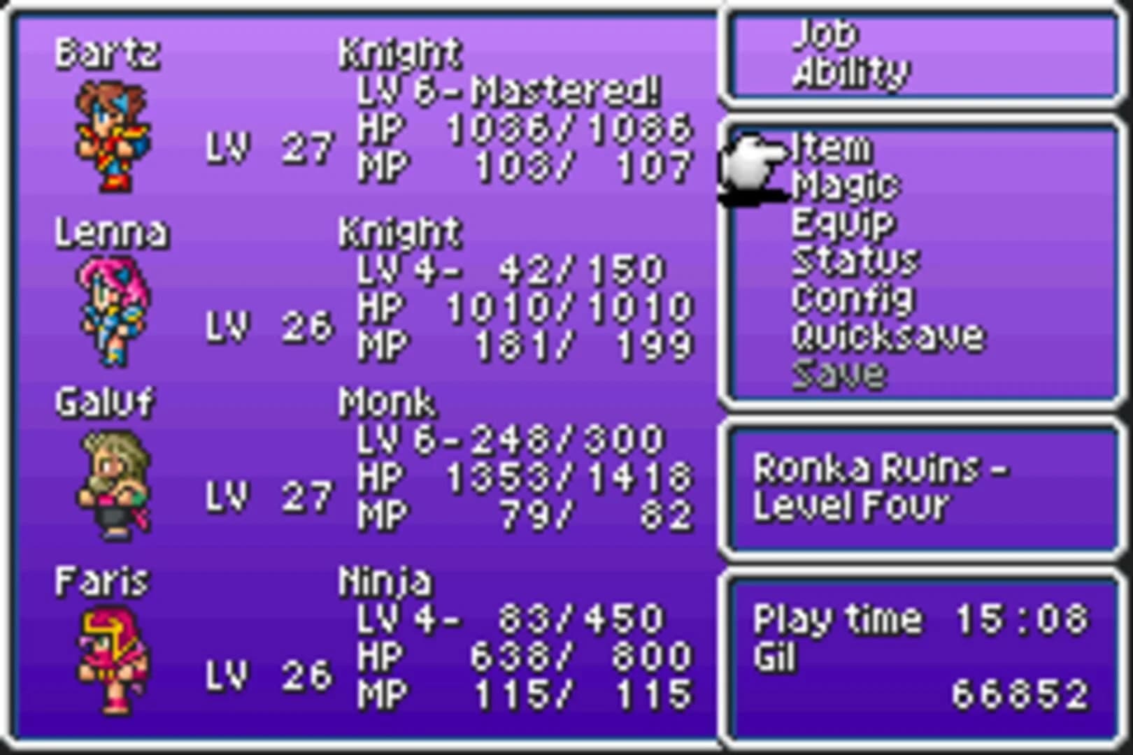 Final Fantasy V Advance screenshot 5