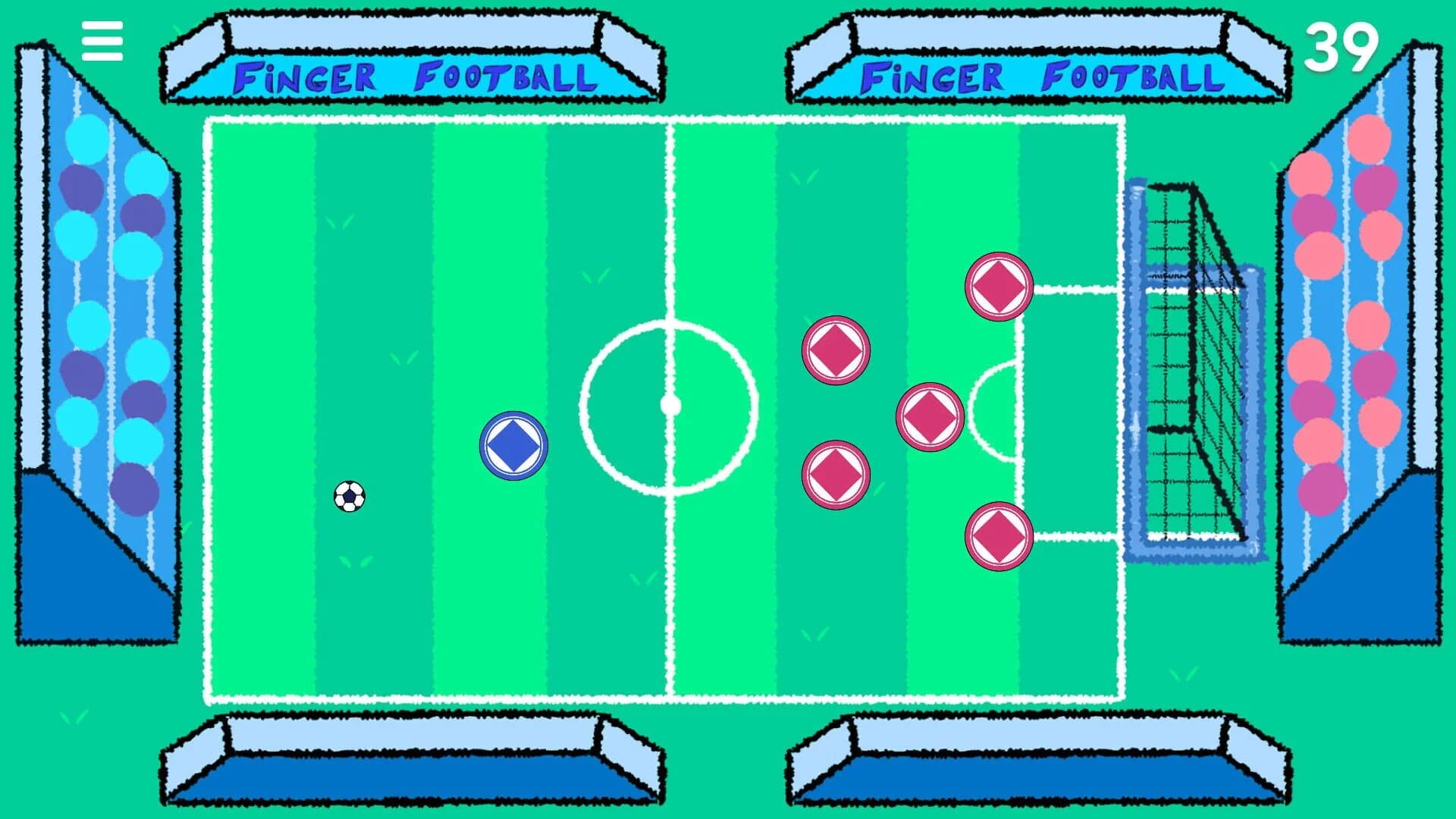 Finger Football: Goal in One screenshot 1