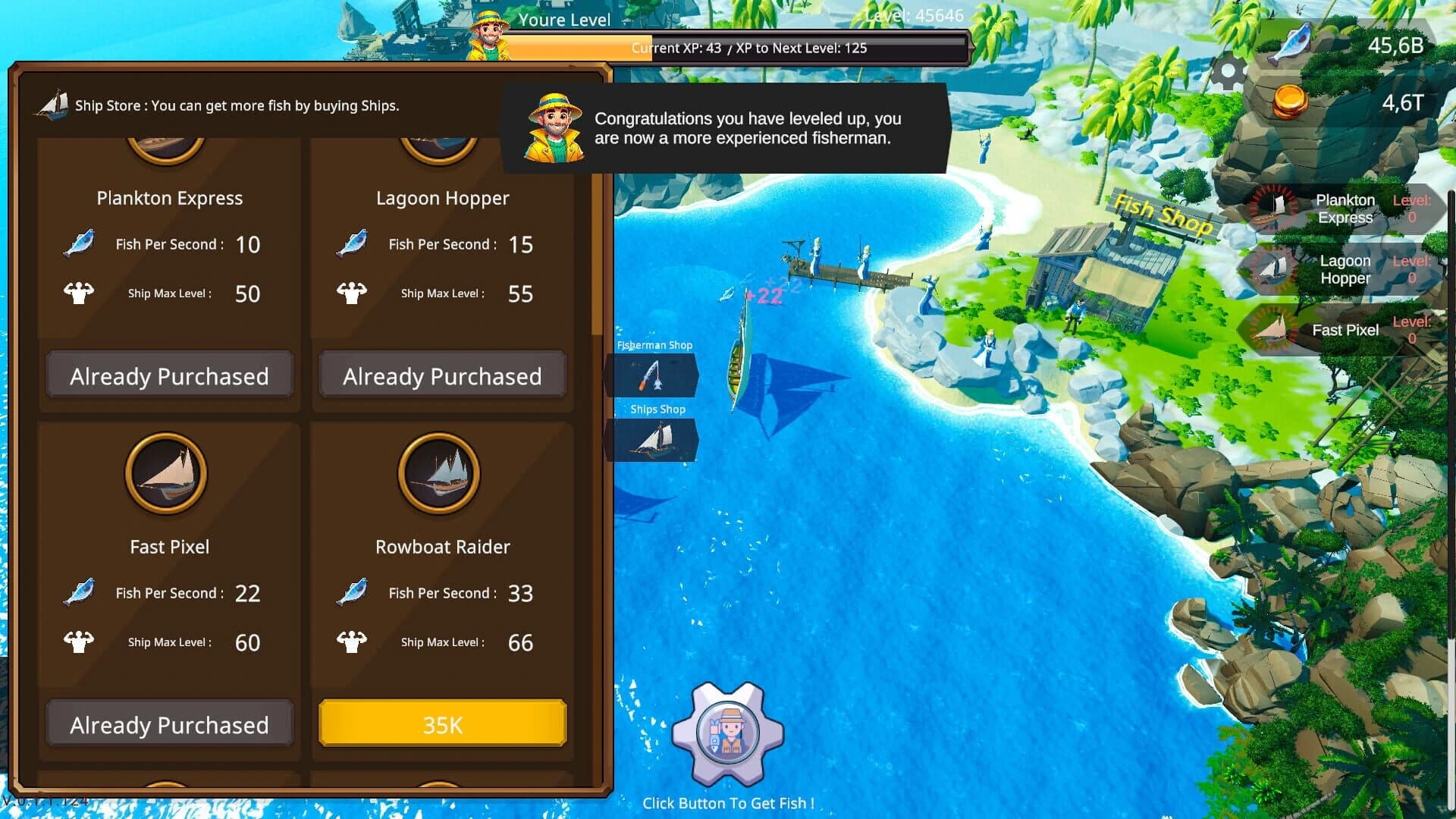 Fisher Idle screenshot 4
