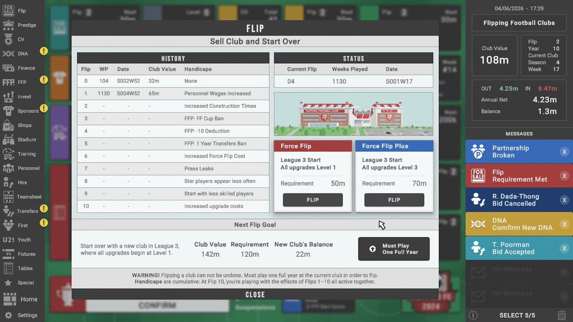 Flipping Football Clubs screenshot 5