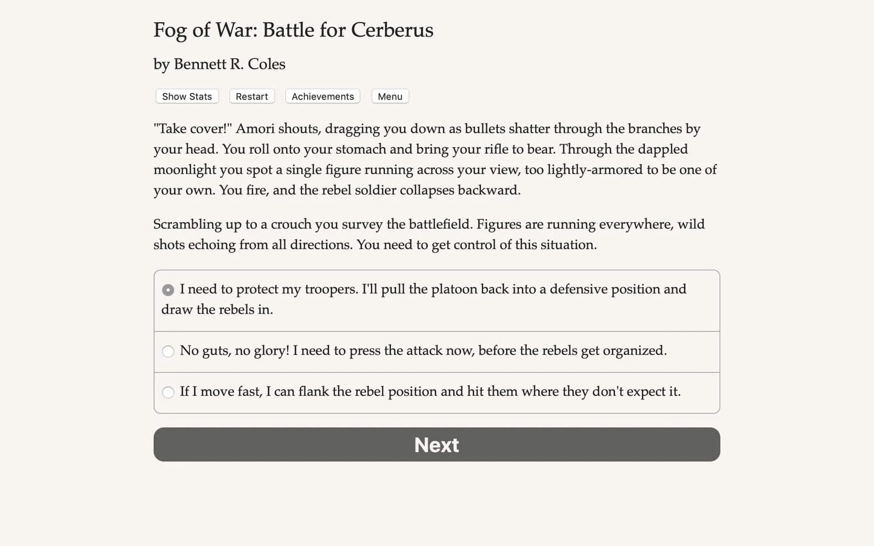 Fog of War: The Battle for Cerberus screenshot 1