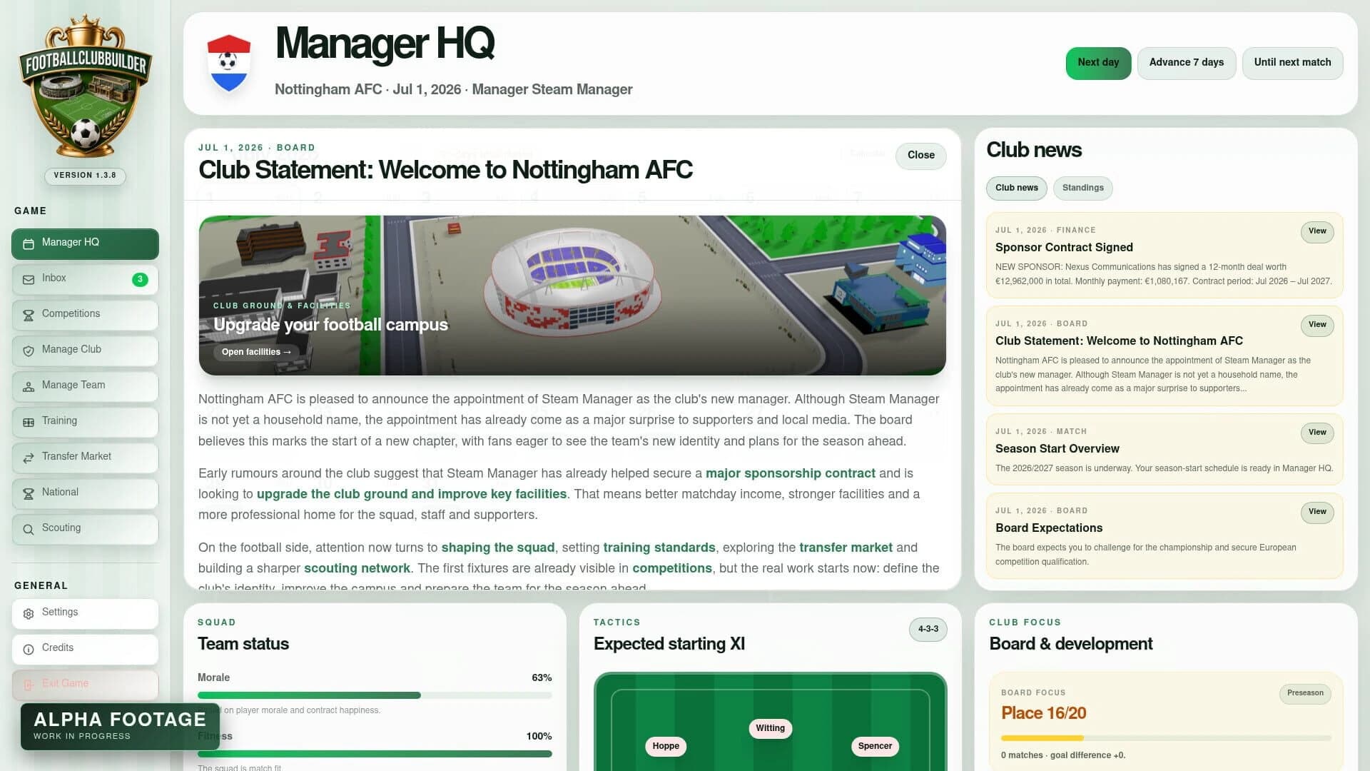 Football Club Builder screenshot 2