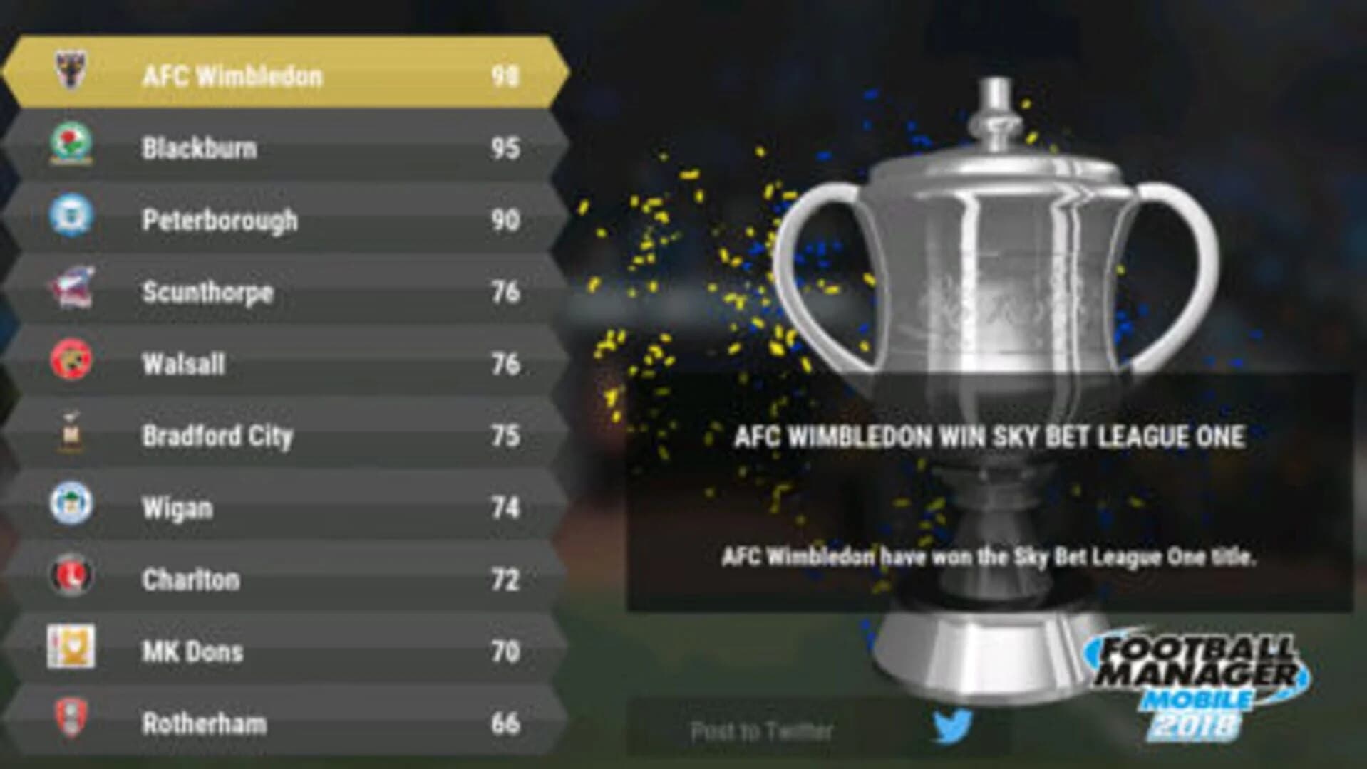 Football Manager Mobile 2018 screenshot 2
