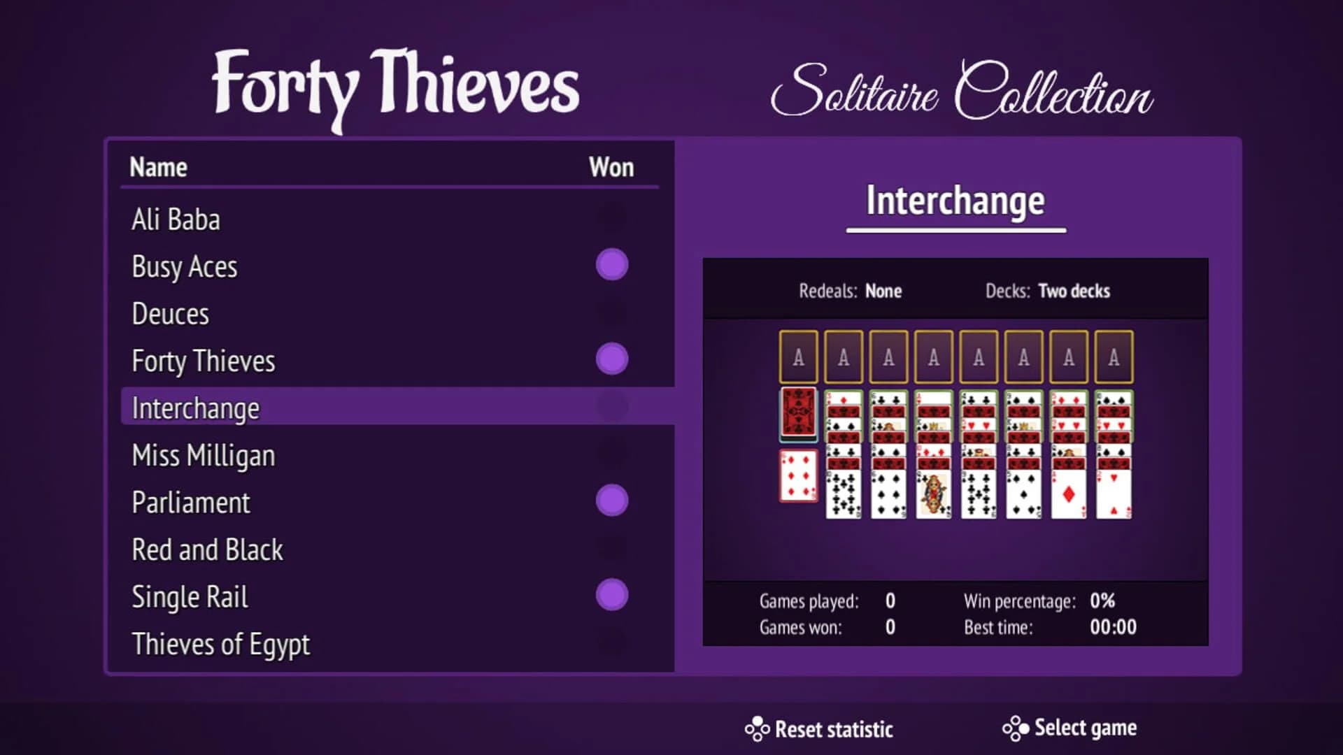 Forty Thieves Solitaire Collection screenshot 1