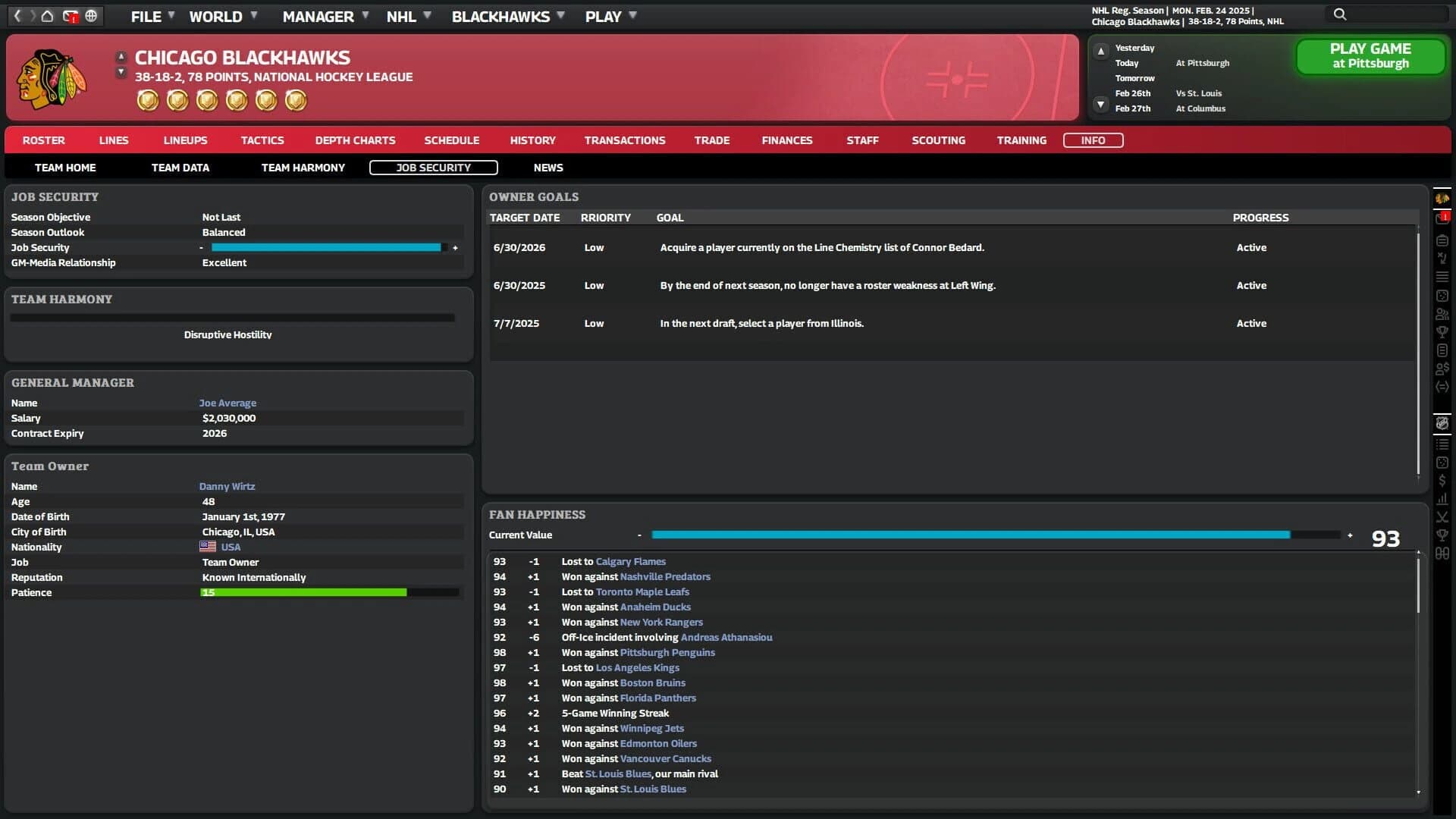 Franchise Hockey Manager 11 screenshot 3